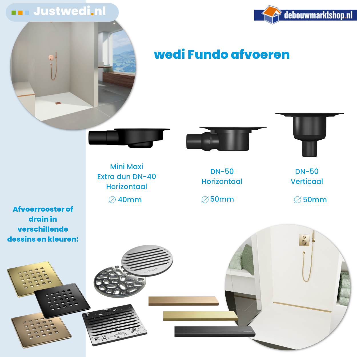 Wedi Fundo Nautilo Duschbodenelement